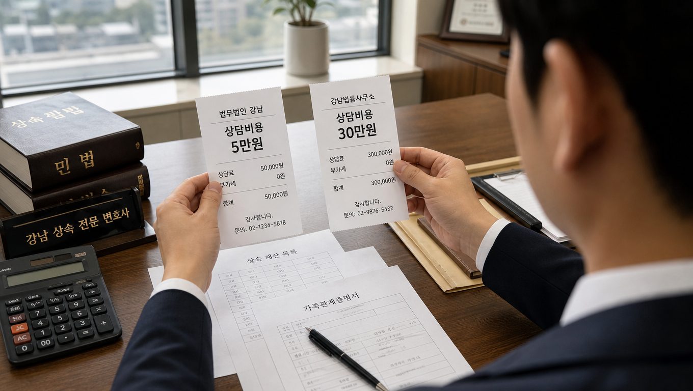 강남 상속 전문 변호사, 상담비용만으로 선택해도 될까