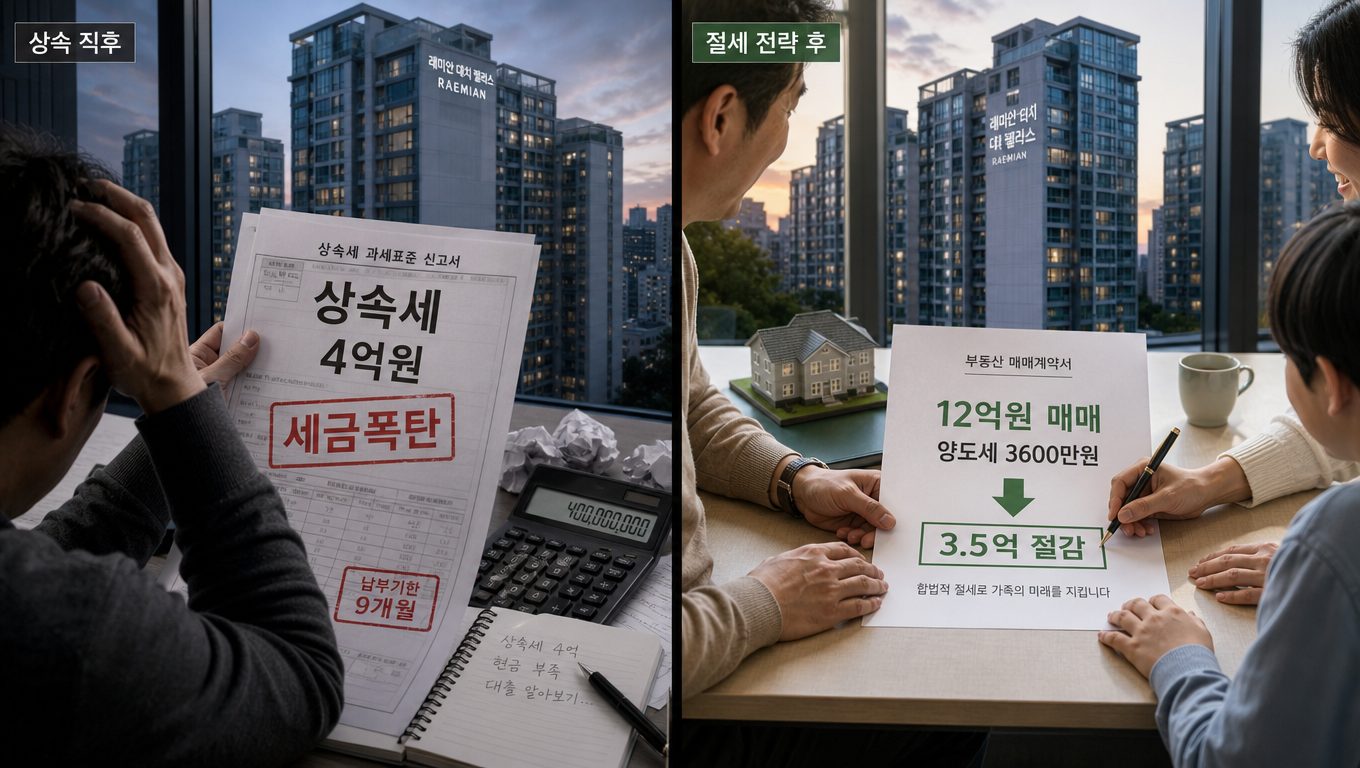 강남 아파트 상속세와 증여세, 가족 거래·공제 사례