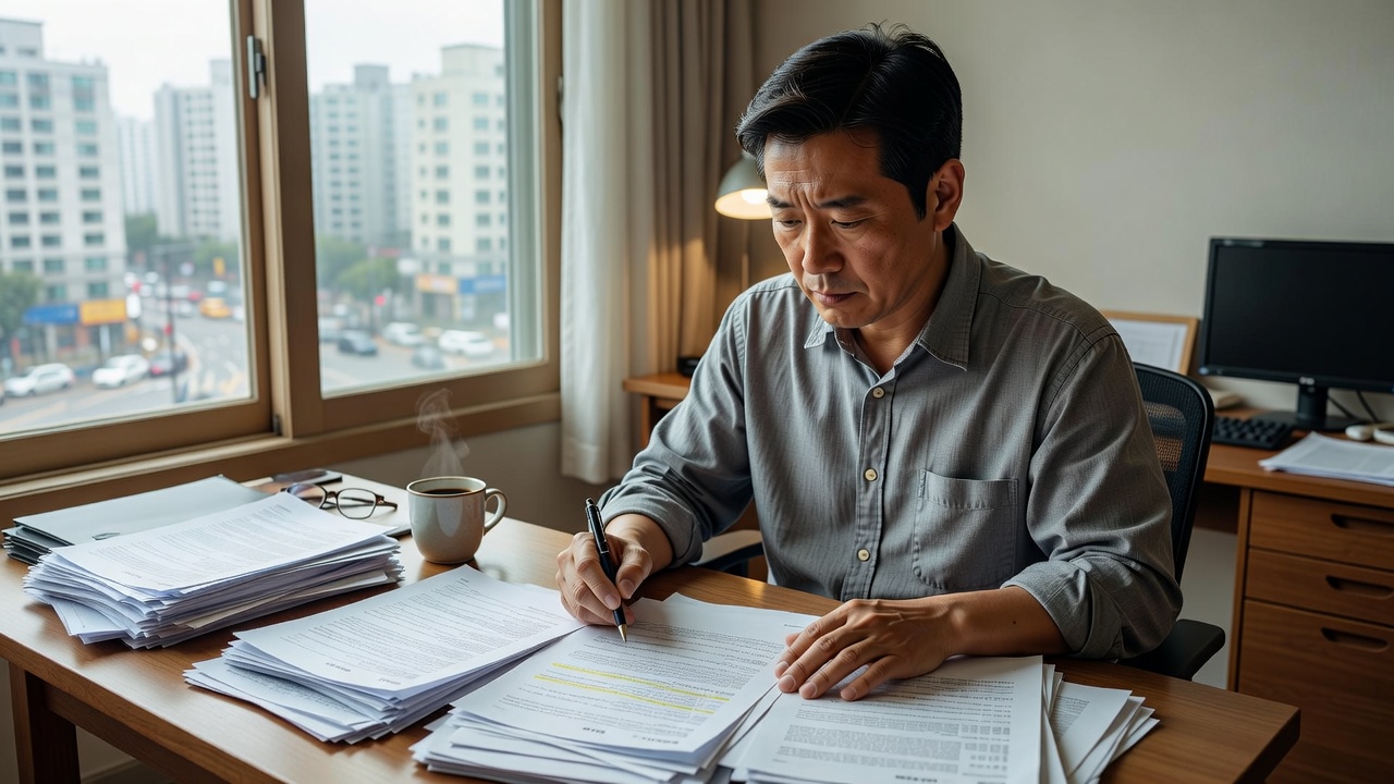이혼 상속 포기 신청 기한을 확인하는 모습