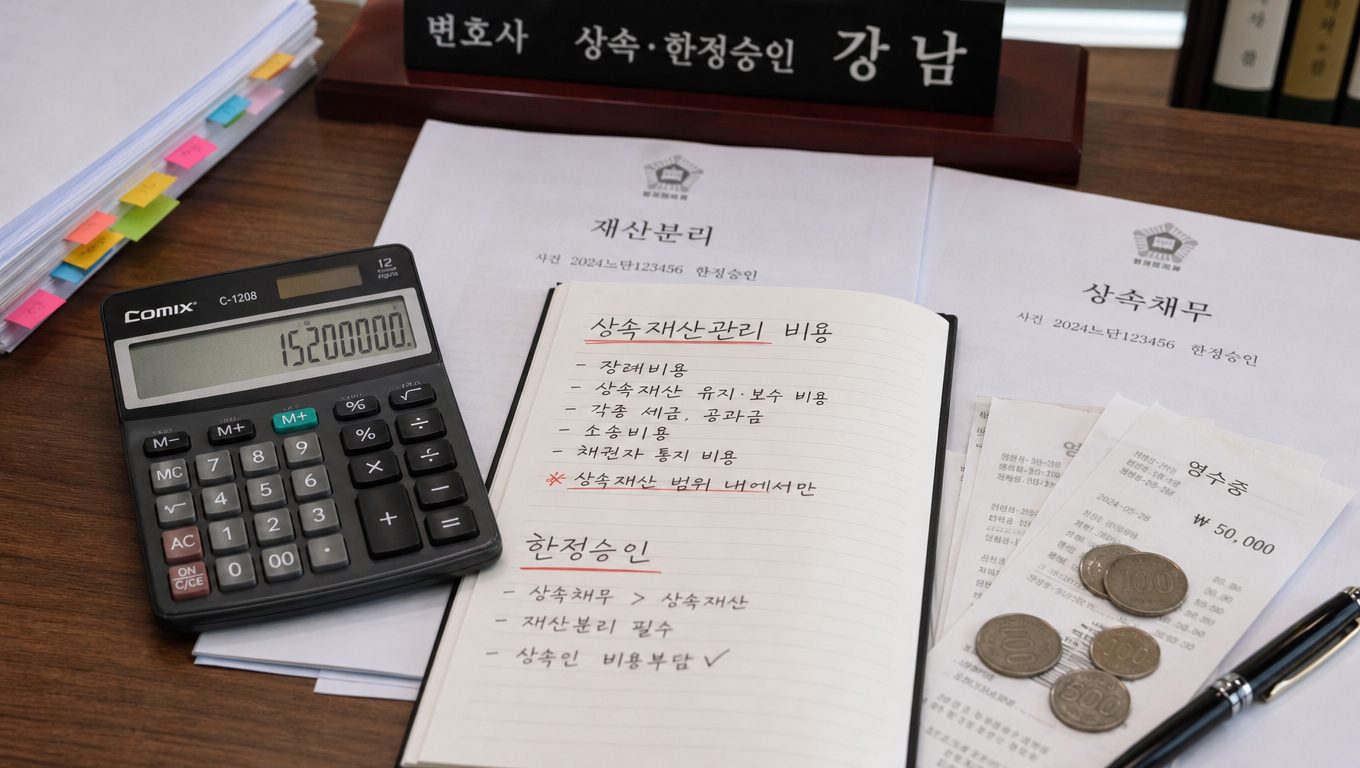 상속재산관리 비용 책임 범위와 한정승인·재산분리 효과