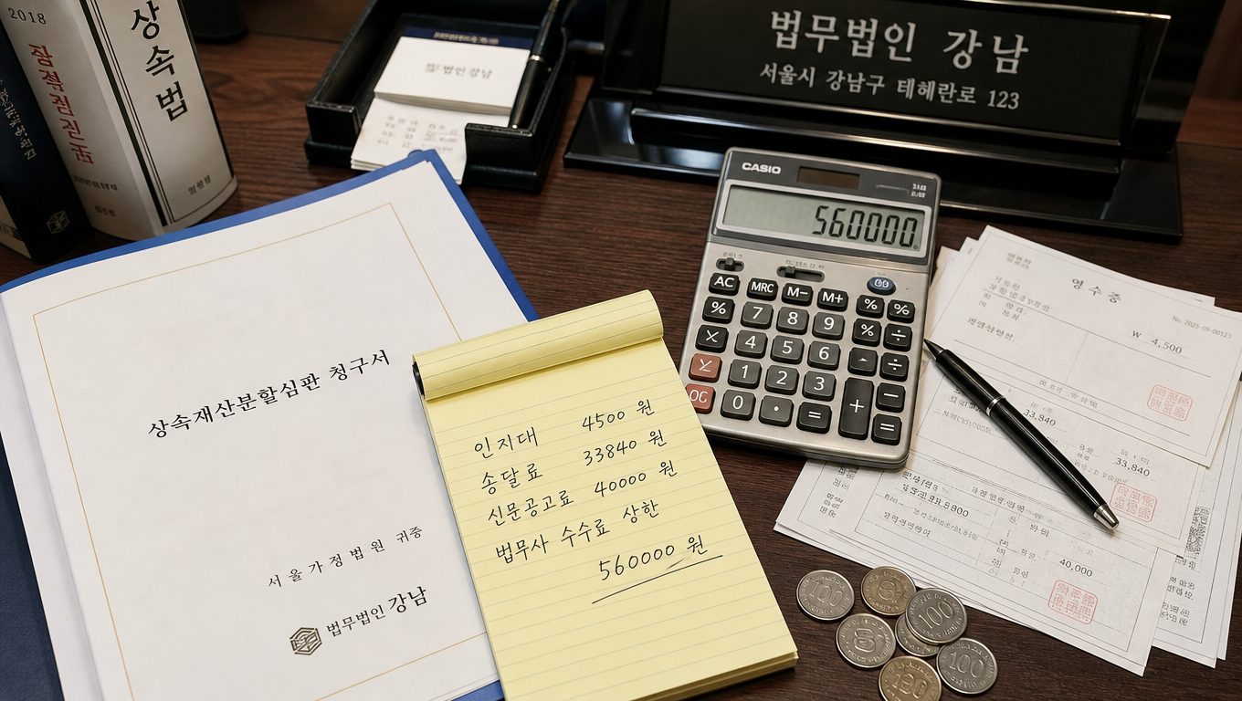 상속 한정승인 비용은 정확히 얼마인가요?